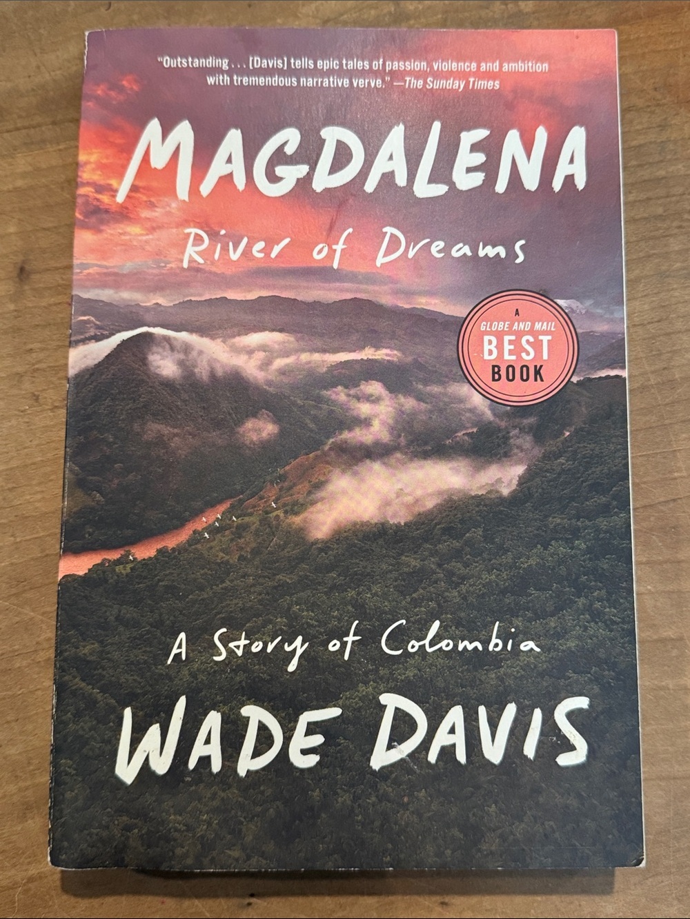 Magdalena River of Dreams by Wade Davis - softcover Book